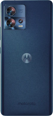 Motorola edge 30 fusion blauw achterkant