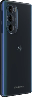 Motorola edge 30 Pro blå tillbaka höger sida