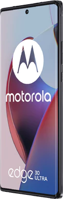 Motorola edge 30 ultra musta etupuolella oikea puoli