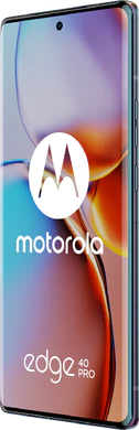 Motorola edge 40 Pro zwart voorkant rechterzijkant
