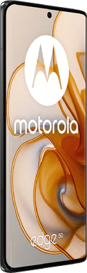 Motorola edge 50 grijs voorkant linkerzijkant