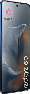 Motorola edge 60 blå front vänster sida