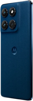 Motorola edge 60 blå tillbaka vänster sida