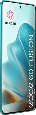 Motorola edge 60 fusion groen voorkant linkerzijkant