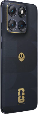 Motorola edge 70 fusion FIFA Edition silhouette schwarz Rückseite rechte Seite