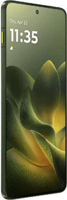 Motorola edge 70 grün Vorderseite linke Seite