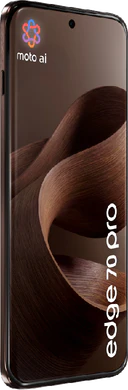 Motorola edge 70 pro brown front left side