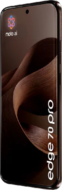 Motorola edge 70 pro brown front right side