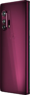 Motorola edge plus purple back left side