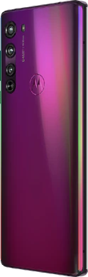 Motorola edge paars achterkant linkerzijkant