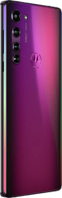 Motorola edge paars achterkant rechterzijkant