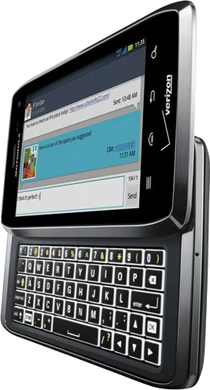 Motorola milestone4 schräg geöffnet