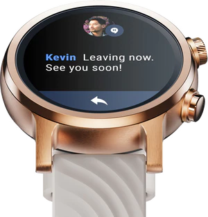 Moto rola Moto 360 3rd Gen pink goud voorkant onderkant