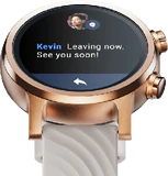 Moto rola Moto 360 3rd Gen pink goud voorkant onderkant