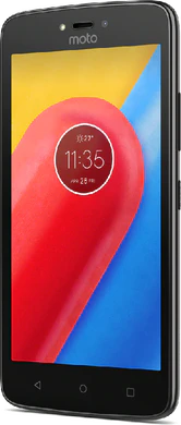 Moto rola Moto C nero copertina frontale lato destro
