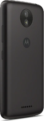 Moto rola Moto C Plus negro volver lado derecho