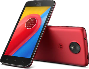 Moto rola Moto C rosso panoramica