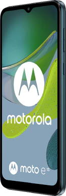 Moto rola Moto E13 green front right side