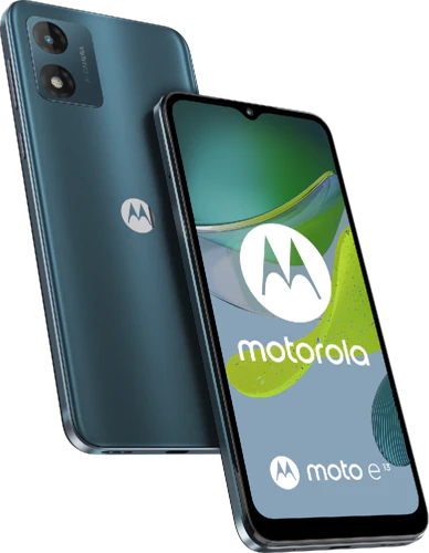 Moto rola Moto E13 groen overzicht