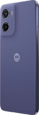Moto rola Moto E15 purple back left side