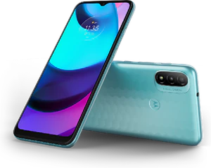 Moto rola Moto E20 blue overview