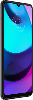 Moto rola Moto E20 grey front left side