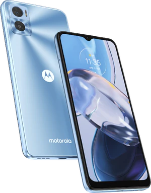 Moto rola Moto E22 blue overview