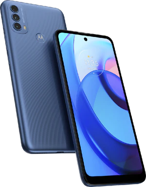 Moto rola Moto E30 blauw overzicht