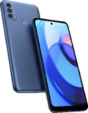 Moto rola Moto E30 blauw overzicht