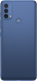 Moto rola Moto E30 blauw achterkant