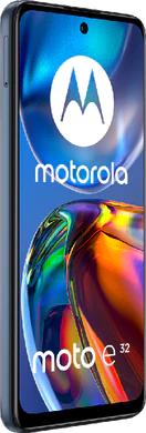 Moto rola Moto E32 grijs voorkant linkerzijkant