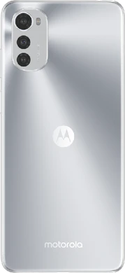 Moto rola Moto E32s argento indietro