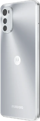 Moto rola Moto E32s argento indietro lato sinistro