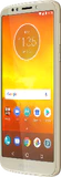Moto rola Moto E5 gold front right side