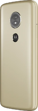 Moto rola Moto E5 gold back left side