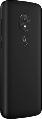 Moto rola Moto E5 Play zwart achterkant rechterzijkant