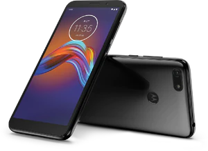 Moto rola Moto E6 Play zwart overzicht