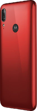 Moto rola Moto E6 Plus rouge retour côté gauche