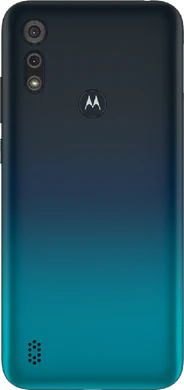 Moto rola Moto E6s blauw achterkant