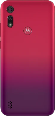 Moto rola Moto E6s rood achterkant