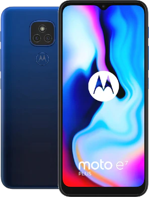 Moto rola Moto E7 Plus blå oversikt 2