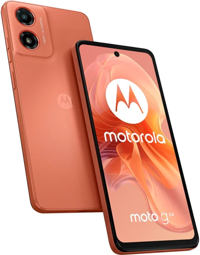 Moto rola Moto G04 oranje overzicht