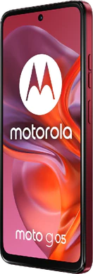 Moto rola Moto G05 red front right side