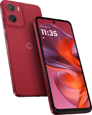 Moto rola Moto G05 red overview