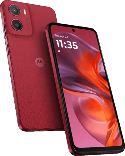 Moto rola Moto G05 red overview