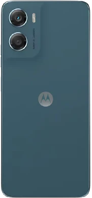 Moto rola Moto G06 blauw achterkant