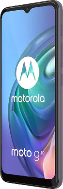Moto rola Moto G10 grijs voorkant rechterzijkant