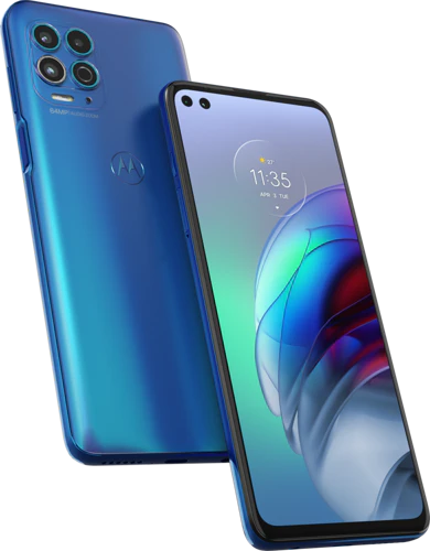 Moto rola Moto G100 blauw overzicht