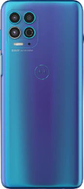 Moto rola Moto G100 blauw achterkant