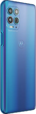 Moto rola Moto G100 blauw achterkant rechterzijkant